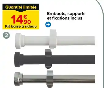 Castorama Kit de barre à rideau Cap offre