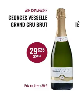 Nicolas GEORGES VESSELLE AOP CHAMPAGNE GRAND CRU BRUT offre