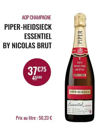 Nicolas PIPER-HEIDSIECK AOP CHAMPAGNE ESSENTIEL BY NICOLAS BRUT offre