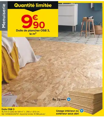 Castorama Dalle OSB 3 offre