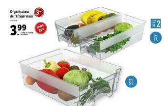 Lidl Organisateur De Réfrigérateur offre