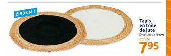 Action Tapis En Toile De Jute offre