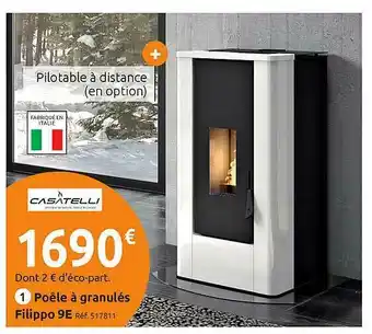 Mr Bricolage Poêle à Granulés Filippo 9e Casatelli offre