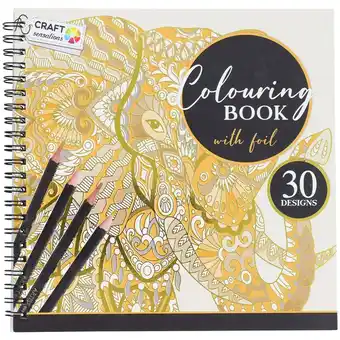 Action Livre à colorier avec impression feuille Craft Sensations offre
