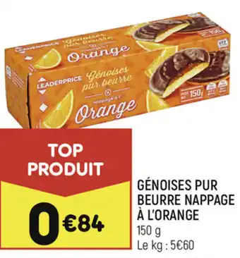 Génoises pur beurre nappage à l'orange
