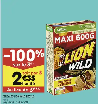Céréales lion wild nestle