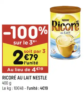 Leader Price Ricoré au lait nestle offre