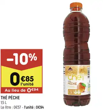 Leader Price Thé péche offre