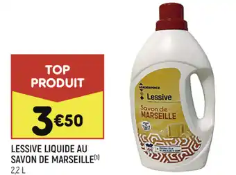 Leader Price Lessive liquide au savon de marseille offre