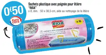 Cora x Carrefour Sachets plastique avec poignée pour litière "riga" offre