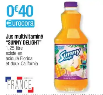 Cora x Carrefour Jus multivitaminé "sunny delight" offre