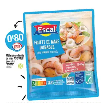 Cora x Carrefour Mélange de fruits de mer ASC/MSC précuits "escal" offre