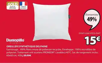 JYSK Oreiller synthétique delphine offre