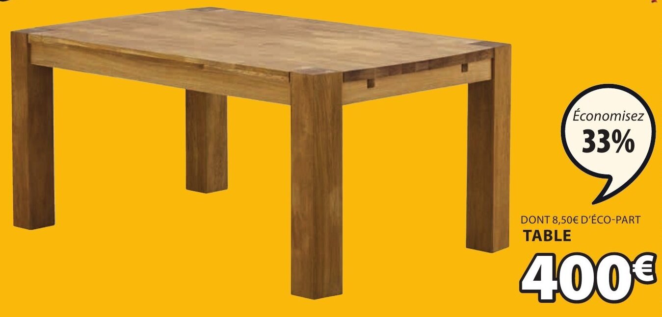 Promo Table goliath chez JYSK