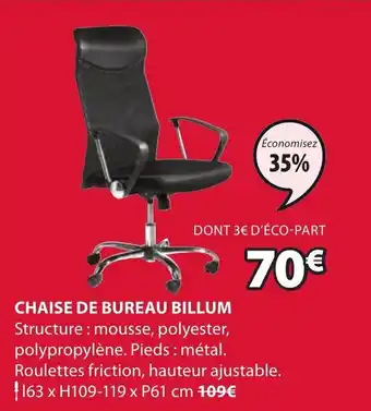 JYSK Chaise de Bureau Billum offre