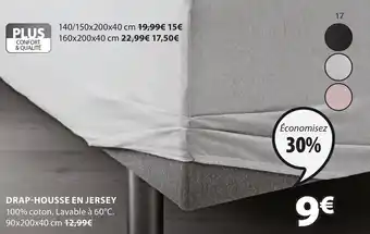 JYSK Drap-housse en Jersey offre