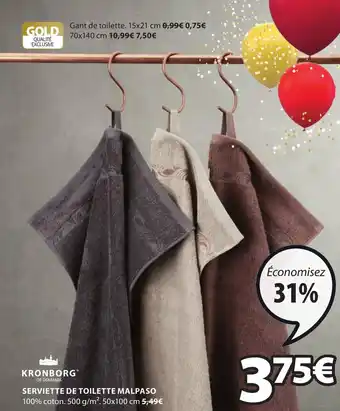 JYSK Serviette de Toilette Malpaso offre