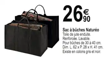 Tridôme Sac à Bûches Naturéo offre