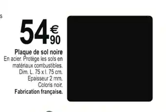 Tridôme Plaque de Sol Noire offre