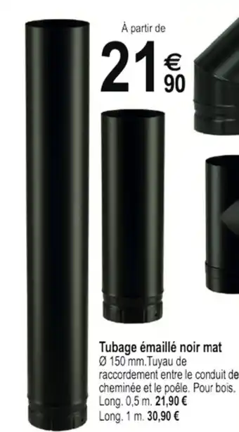 Tridôme Tubage Émaillé Noir Mat offre