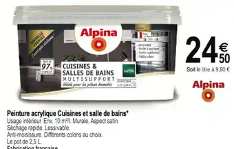 Tridôme Peinture Acrylique Cuisines Et Salle de Bains offre