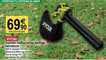 Tridôme Aspirateur Souffleur Broyeur Électrique offre