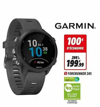 Intersport Forerunner 245 Garmin offre