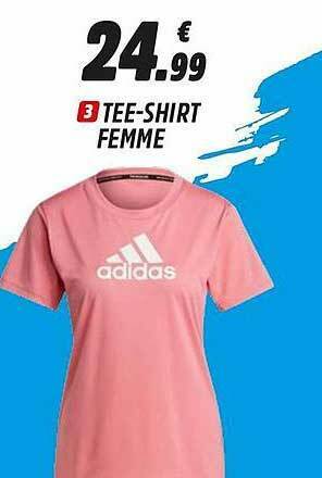 Tee shirt 2025 adidas femme intersport