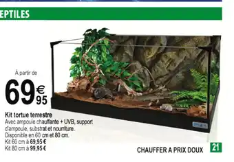 Tridôme Kit Tortue Terrestre offre