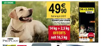 Tridôme Aliment Pour Chiens offre