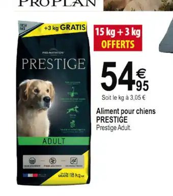 Tridôme Aliment Pour Chiens PRESTIGE offre