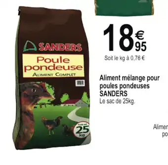 Tridôme Aliment Mélange Pour Poules Pondeuses SANDERS offre