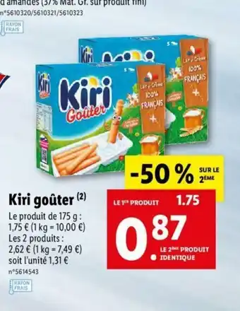 Lidl Kiri Gouter offre