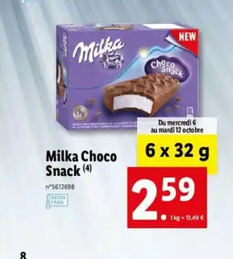 Lidl Milka Choco Snack offre