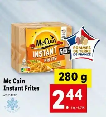 Lidl Mc Cain Instant Frites offre