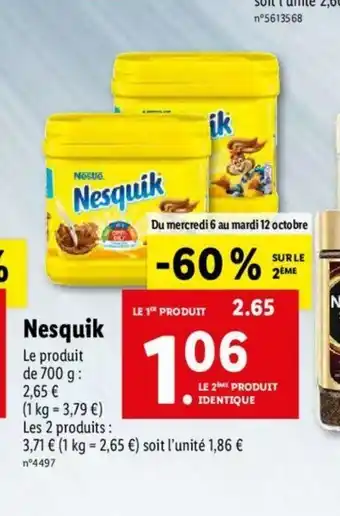 Lidl Nesquik offre