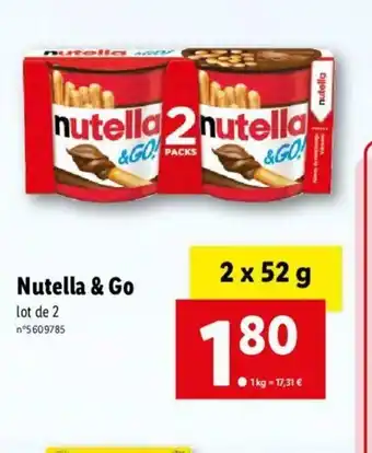 Lidl Nutella & Go offre