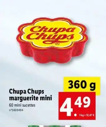 Lidl Chupa Chups Marguerite Mini offre
