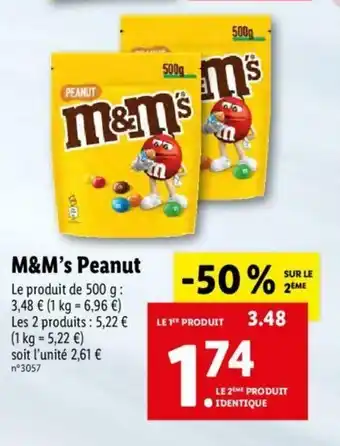 Lidl M&M's Peanut offre