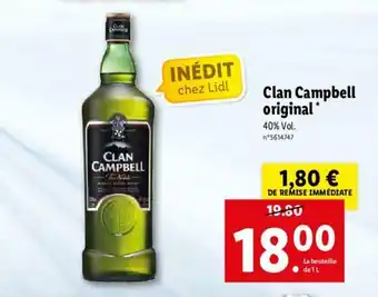 Lidl Clan Campbell Original offre