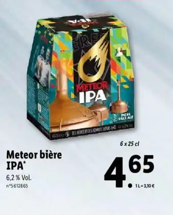 Lidl Meteor Biére IPA offre