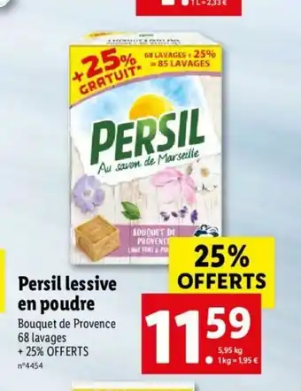 Lidl Persil Lessive En Poudre offre