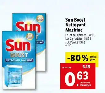 Lidl Sun Boost Nettoyant Machine offre