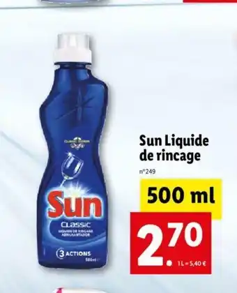 Lidl Sun Liquide De Rincage offre