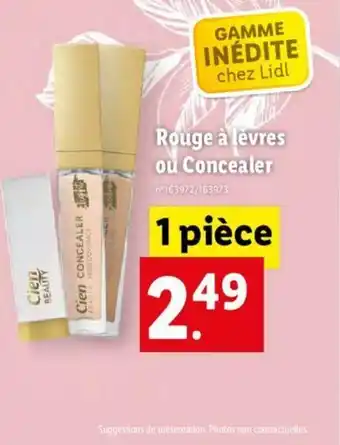 Lidl Rouge A Levres Ou Concealer offre