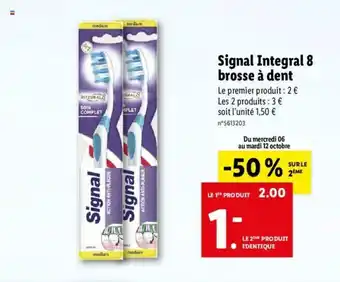 Lidl Signal Integral 8 Brosse a Dent offre