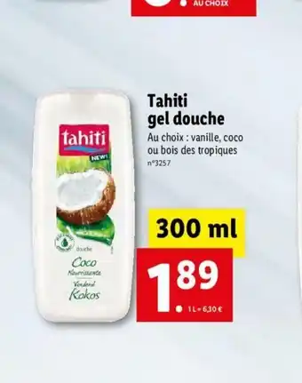 Lidl Tahiti Gel Douche offre