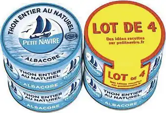 Thon entier au naturel Albacore