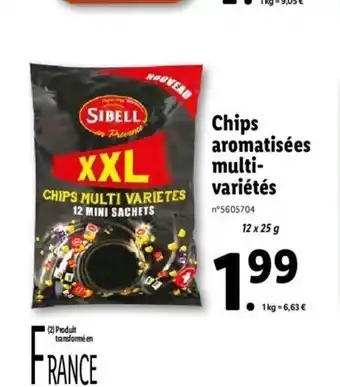 Lidl Chips Aromatisées Multi-Variétés offre