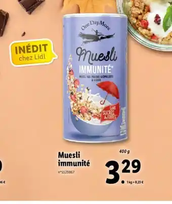 Lidl Muesli Immunité offre